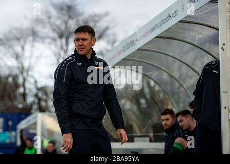 Hartlepool United Manager Dave Challinor Foto Stock