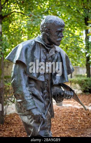 Auguste Rodin scultura del pittore Jules Bastien-Lepage nel giardino di Musee Rodin, Parigi, Ile-de-France, Francia Foto Stock