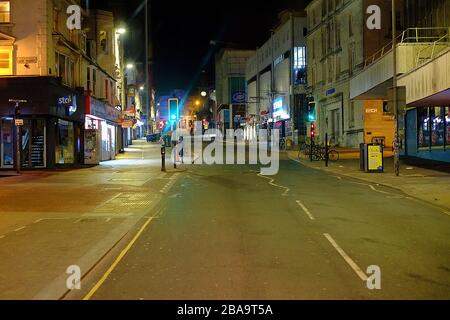 Empty Streets a Brighton durante il Lockdown Brighton UK 26 marzo 2020 Foto Stock