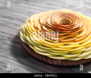 Apple Tarte Aux Pommes Foto Stock