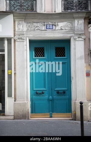 Door, Montmartre, Parigi, Francia Foto Stock