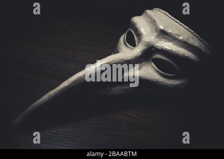 Maschera di peste veneziana, Venezianische Pestmaske Foto Stock