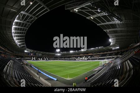 Una vista generale all'interno del KCOM Stadium prima della partita tra Hull City e Barnsley Foto Stock