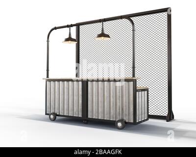 Bar mobile per eventi, foodtruck mockup Bar mobile per eventi, foodtruck mockup Foto Stock