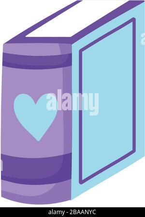 libro giorno, in piedi sottile libro apprendimento isolato icona vettore illustrazione Illustrazione Vettoriale