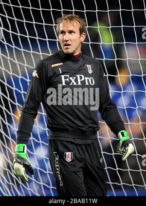 Mark Schwarzer, portiere di Fulham Foto Stock