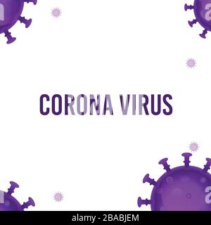 Ologramma di coronavirus COVID-2019 su sfondo futuristico blu. Tipo mortale di virus 2019-nCoV. Modelli 3D di batteri coronavirus. Illust Vectonic Illustrazione Vettoriale