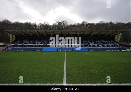 Una vista generale all'interno dell'Adams Park Foto Stock