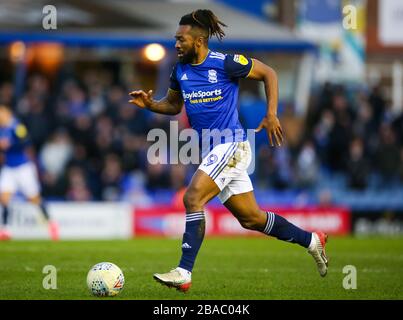 Jacques Maghoma di Birmingham City durante il Campionato Sky Bet presso il Trillion Trophy Stadium di St Andrew Foto Stock