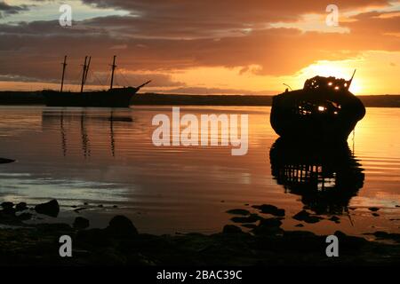 Stanley Harbor Falkland Islands Foto Stock