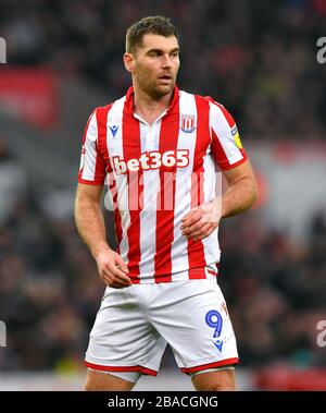 Stoke City's Sam Vokes Foto Stock