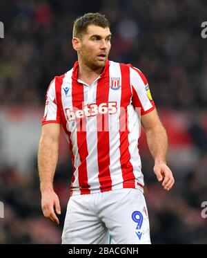 Stoke City's Sam Vokes Foto Stock