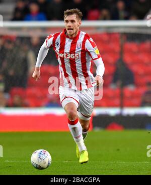 Liam Lindsay di Stoke City in azione Foto Stock