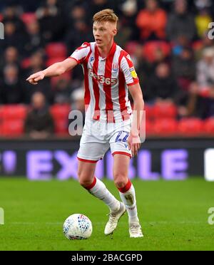Sam Clucas di Stoke City in azione Foto Stock