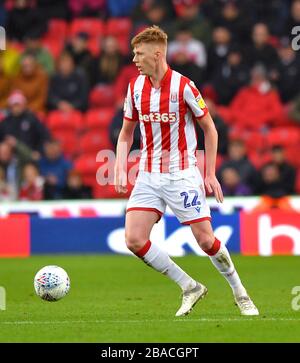 Sam Clucas di Stoke City in azione Foto Stock