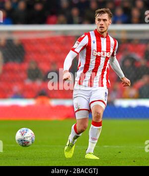 Liam Lindsay di Stoke City in azione Foto Stock