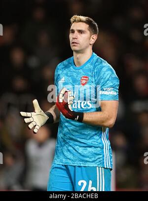 Arsenal portiere Emiliano Martinez Foto Stock