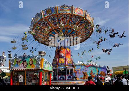 Chairoplane, Oktoberfest, Monaco, alta Baviera, Baviera, Germania Foto Stock