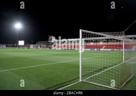 Una vista generale dell'Highbury Stadium di Fleetwood Town Foto Stock