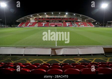 Una vista generale dell'Highbury Stadium di Fleetwood Town Foto Stock