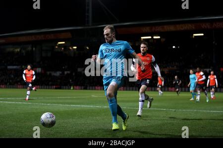 Matt Clarke della Derby County in azione Foto Stock
