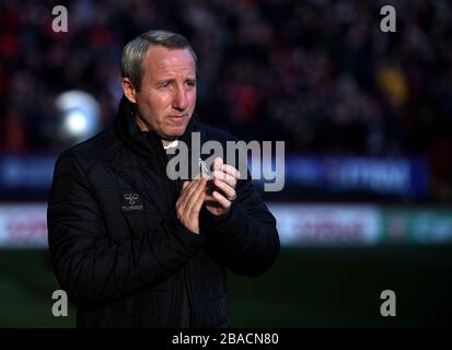 Charlton Athletic manager Lee Bowyer Foto Stock