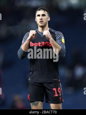 Lee Gregory di Stoke City festeggia dopo il gioco Foto Stock
