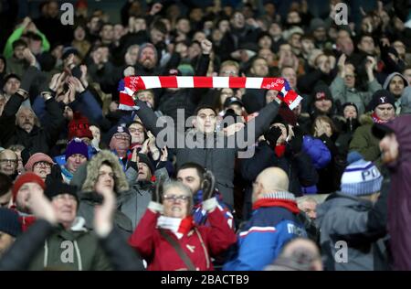 Stoke City tifosi sulle tribune Foto Stock