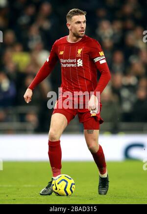 Jordan Henderson di Liverpool in azione Foto Stock