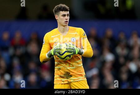 Il portiere di Chelsea Kepa Arrizabalaga durante la partita Foto Stock