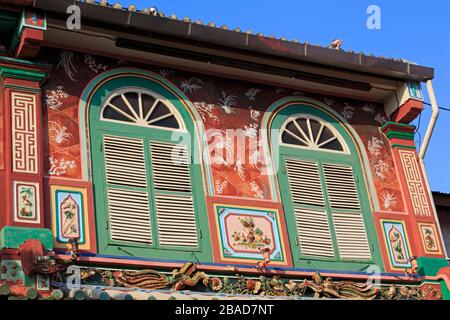 Architettura su Jonker Street, Malacca, Malesia, Asia Foto Stock