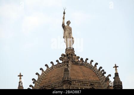 Victoria Station (terminale Chatrapati Shivaji) a Mumbai, India Foto Stock