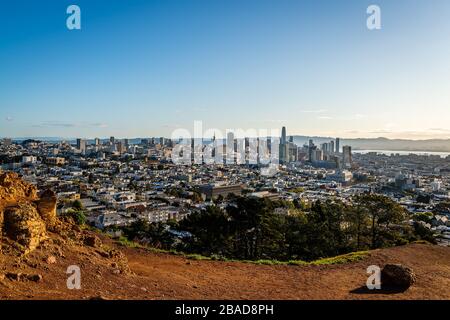 Vista panoramica di San Francisco Foto Stock