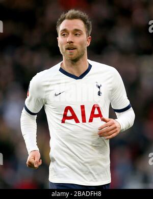 Christian Eriksen di Tottenham Hotspur in azione Foto Stock