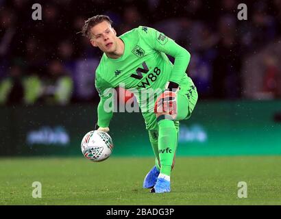 Aston Villa portiere Orjan Nyland Foto Stock