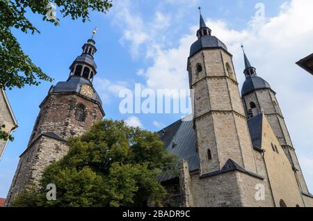 St. Andreaskirche, Lutherstadt-Eisleben, Sachsen-Anhalt, Deutschland, Europa Foto Stock