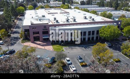 Vista aerea generale della Mamba Sports Academy, giovedì 26 marzo 2020, in migliaia di Oaks, Calif. Kobe Bryant e la figlia Gianna Bryant, stavano dirigendosi verso il complesso sportivo quando domenica 26 gennaio 2020, erano tra le persone uccise in un incidente di elicottero quando un elicottero Sikorsky S-76B, Pilotato da Ara Zobayan, si è schiantato circa 30 miglia a nord-ovest del centro di Los Angeles, in rotta dall'Aeroporto John Wayne all'Aeroporto Camarillo. (Foto di IOS/Espa-Images) Foto Stock