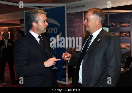 Delegati ai Rugby Expo Awards 2012 e cena nella SALA DAL VIVO di Twickenham. Foto Stock