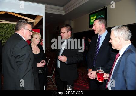 Delegati ai Rugby Expo Awards 2012 e cena nella SALA DAL VIVO di Twickenham. Foto Stock