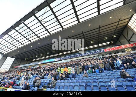 Vista generale dei fan di Birmingham City negli stand Foto Stock