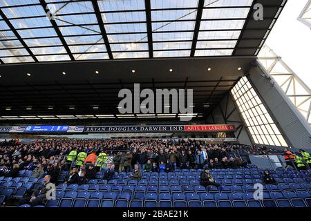 Vista generale dei fan di Birmingham City negli stand Foto Stock