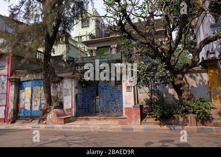 Casa nel centro di Kolkata, India Foto Stock