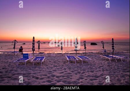 Spiaggia di Citara, Forio d'Ischia,l'isola d' Ischia,Napoli,Campania,l'Italia,l'Europa. Foto Stock