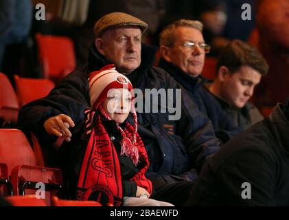 Charlton Athletic tifosi sulle tribune Foto Stock