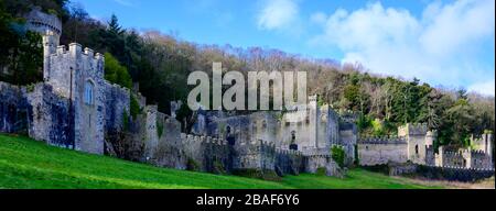 Castello di Gwrych nel Galles del Nord Foto Stock