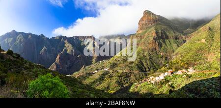 Impressionante paesaggio vulcanico di Tenerife, Spagna. Foto Stock