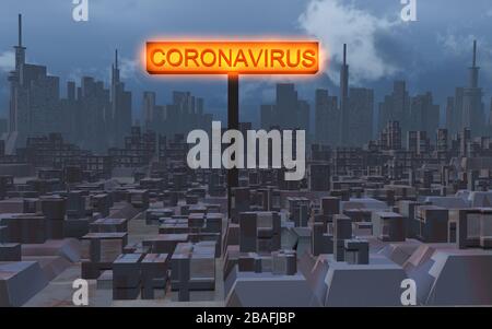 Coronavirus, CORVID-19 Foto Stock