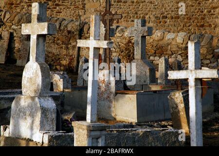 SANTA EULALIA CHIESA, BOLQUERE, Francia Foto Stock