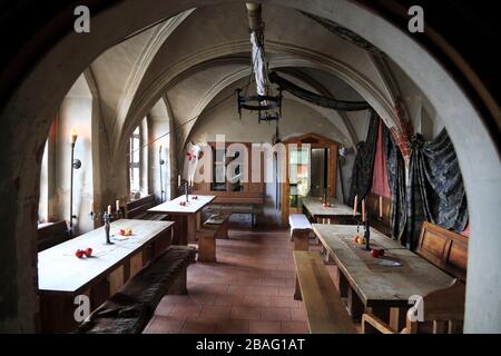 Ristorante Zecherei Sankt Nikolai, Tangermuende, Tangermünde, Altmark, Sassonia-Anhalt, Germania, Europa Foto Stock