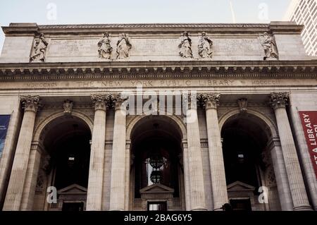 Biblioteca Pubblica di New York Foto Stock